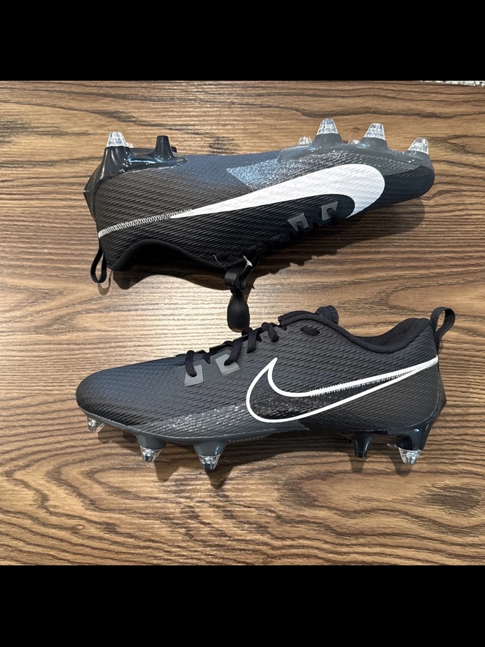 Size 10 Nike Vapor Edge Speed 360 2 Detachable Football Cleats Black FJ7094-001